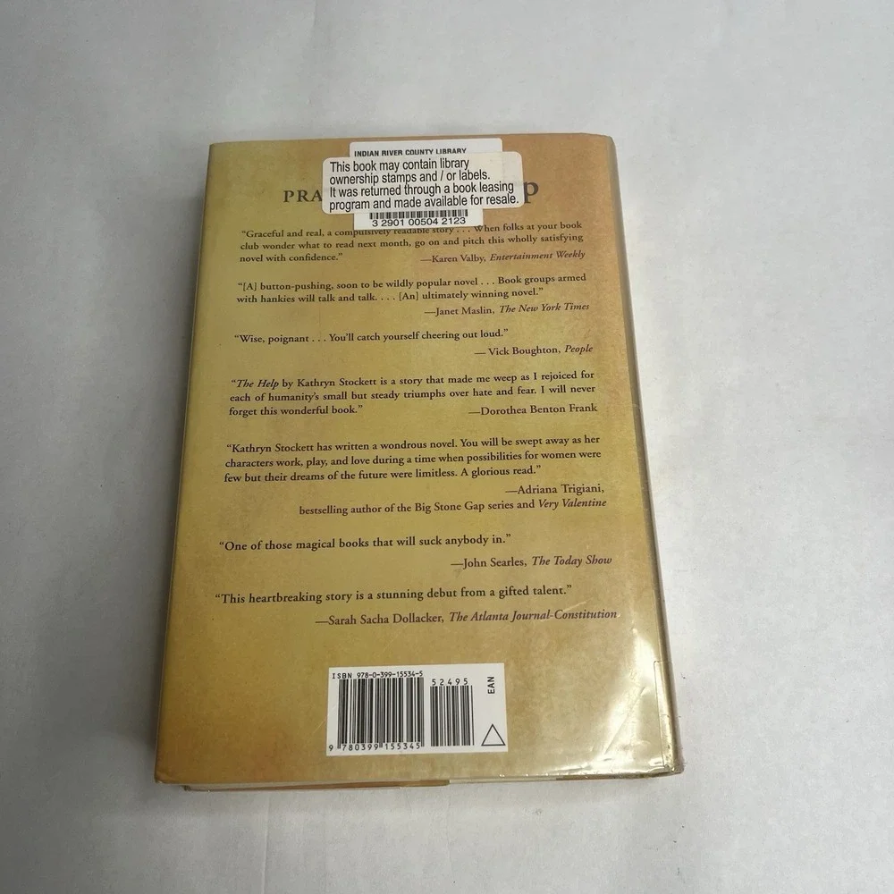 Help by Kathryn Stockett (2009, Hardcover) Library Edition Real‎ Pics